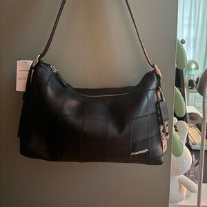 NWT coach “coachtopia” alter ego black checkerboard medium shoulder bag